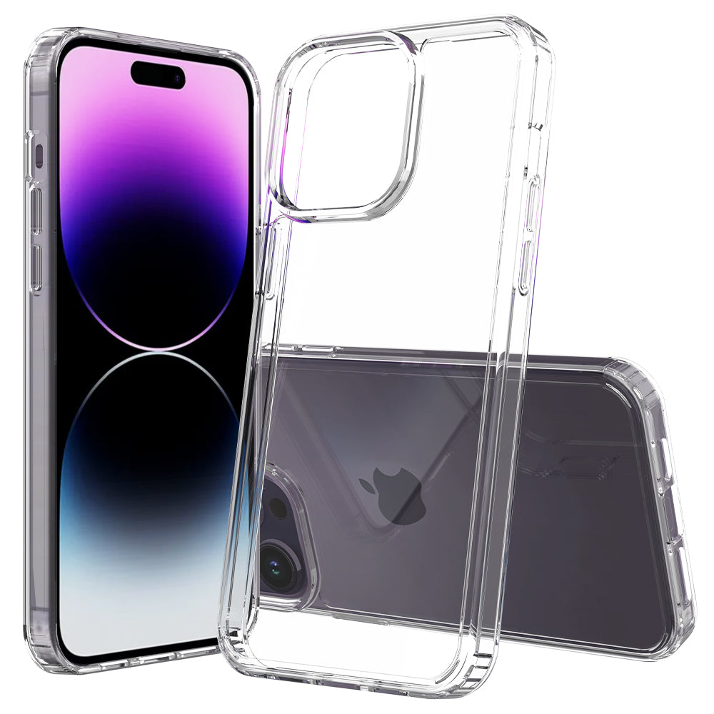 For iPhone 15 Pro Max Shockproof Acrylic TPU Hybrid Mobile Phone Cover Clear Anti-Scratch Phone Case Shell For iPhone 15 Pro Max Shockproof Acrylic TPU Hybrid Mobile Phone Cover Clear Anti-Scratch Phone Case Shell
